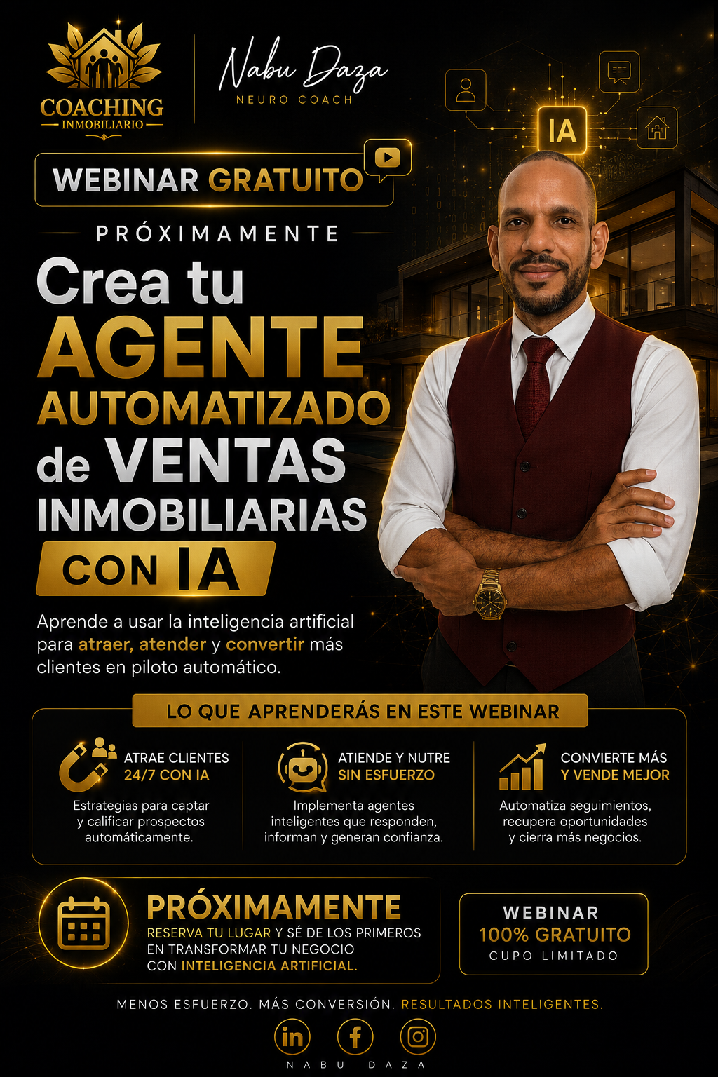 Webinar Gratuito: Crea tu Agente Automatizado de Ventas Inmobiliarias con IA